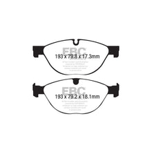 Load image into Gallery viewer, EBC Yellowstuff Performance Front Brake Pads DP42191R for Jaguar F-Type 2.0T 3.0 V6 5.0 V8 P450 (R90 Approved, Fast Road &amp; Track)

