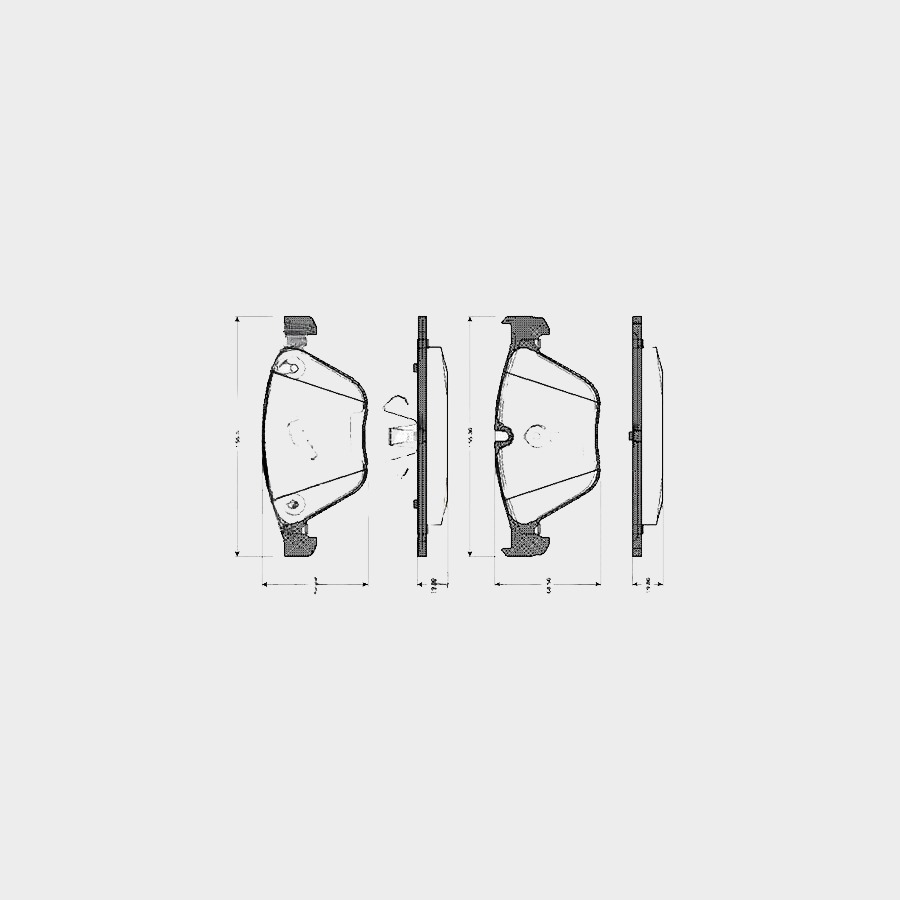 Bosch 0986Tb3135 Brake Pad Set Excl. Wear Warning Contact, With Bolts