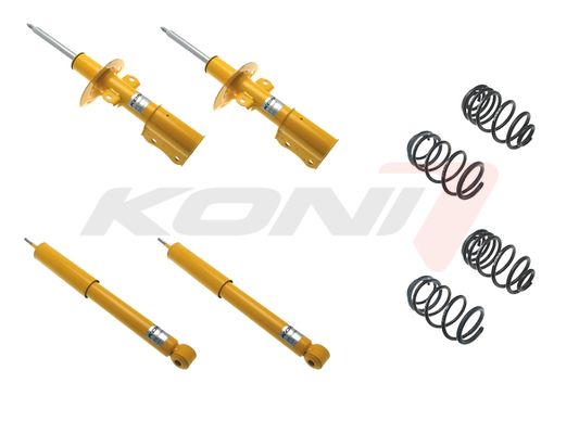 KONI 1140-9102 Adjustable Suspension Kit - Coil Springs & Twin-Tube Shock Absorbers, Front & Rear - BMW 3 Series E36 & M3 E36 - Fast Road/Track Upgrade