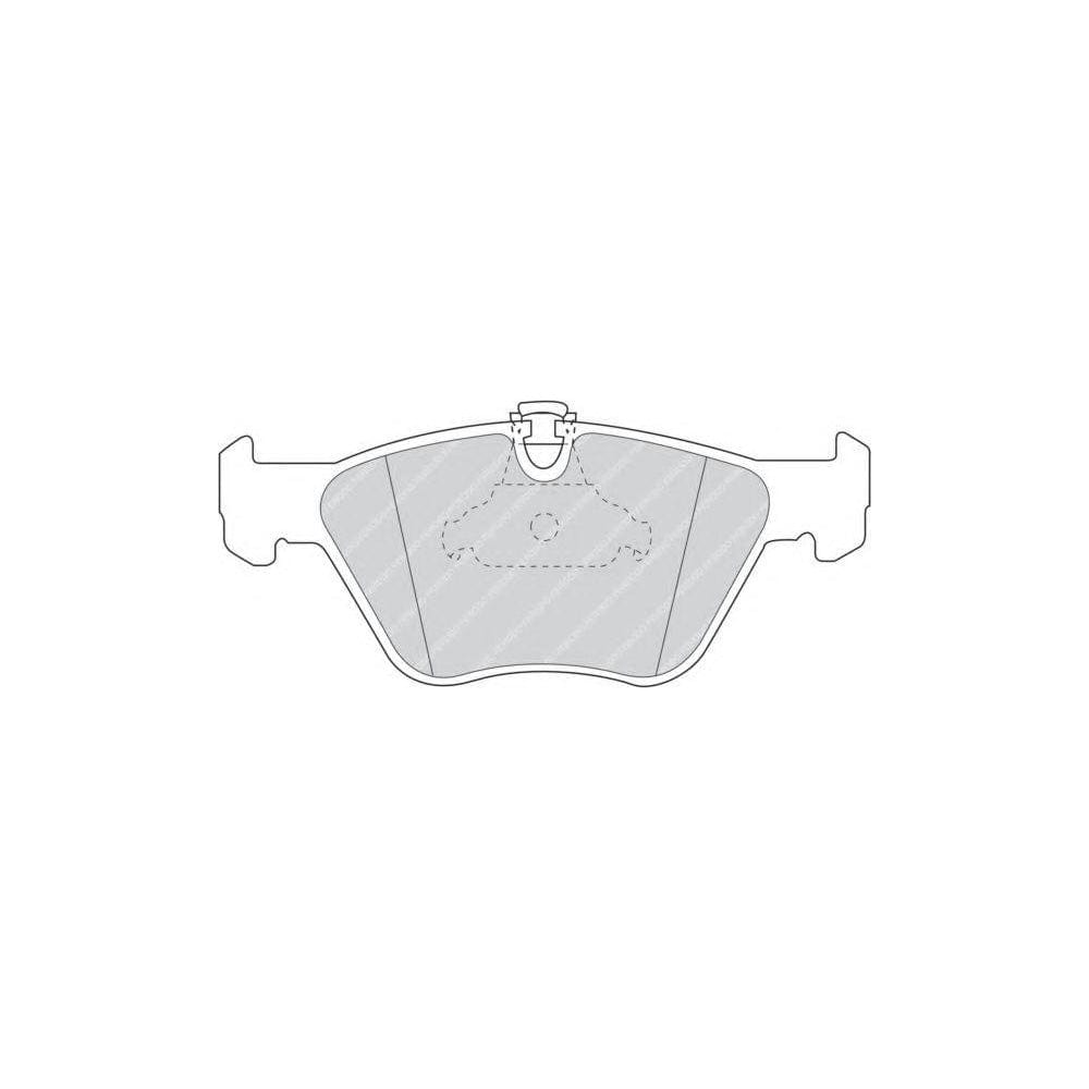 Ferodo Fqt1073 Brake Pad Set Front Axle, Excl. Wear Warning Contact, With Piston Clip