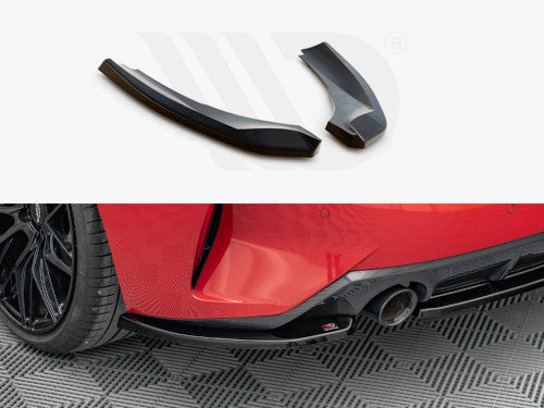 Maxton Design Gloss Black Rear Side Splitters/Rear Spats (Rear Bumper Extensions) for BMW Z4 G29 M Sport (M-Pack) 2018+