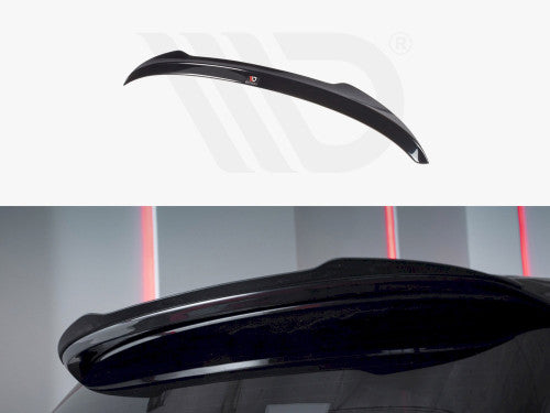 BMW 1 Series E81/E87 LCI 2007-2011 Maxton Design Spoiler Extension Cap - Gloss Black | Fits Factory Aero Spoiler | Rear Boot Lip Wing ABS