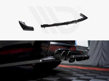 Load image into Gallery viewer, Maxton Design Gloss Black Central Rear Splitter with Vertical Bars for BMW 1 Series E81/E87 M Sport Facelift 2007-2011 3/5 Door Hatchback (Petrol)
