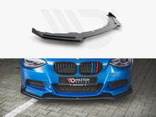 Load image into Gallery viewer, Maxton Design Racing Durability Front Splitter with Flaps for BMW M135i F20 (2011-2015) – 10mm ABS Front Lip, Matte Black or Black/Red Core
