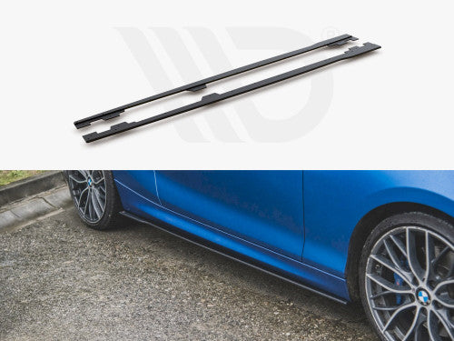Maxton Design Black Racing Durability Side Skirts Diffusers BMW 1 F21 M135I / M140I / M-Pack (2011-2019)