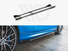 Load image into Gallery viewer, Maxton Design Black + Gloss Flaps Racing Durability Side Skirts Diffusers (+Flaps) BMW 1 F21 M135I / M140I / M-Pack (2011-2019)

