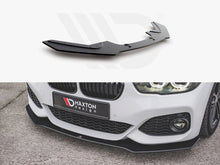 Load image into Gallery viewer, Maxton Design Racing Durability Front Splitter V3 10mm ABS Matte Black for BMW 1 Series F20 M Sport (M Pack) LCI Facelift &amp; M140i 2015-2019 Front Lip Spoiler
