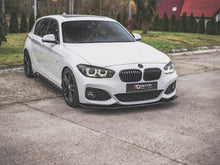 Load image into Gallery viewer, Maxton Design Racing Durability Front Splitter V3 10mm ABS Matte Black for BMW 1 Series F20 M Sport (M Pack) LCI Facelift &amp; M140i 2015-2019 Front Lip Spoiler
