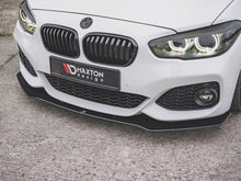 Load image into Gallery viewer, Maxton Design Racing Durability Front Splitter V3 10mm ABS Matte Black for BMW 1 Series F20 M Sport (M Pack) LCI Facelift &amp; M140i 2015-2019 Front Lip Spoiler
