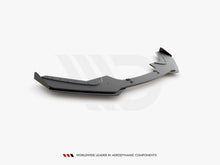 Load image into Gallery viewer, Maxton Design Racing Durability Front Splitter V3 with Flaps Front Lip Spoiler for BMW 1 Series F20 LCI M Sport/M Pack Facelift &amp; M140i (2015-2019) - Black
