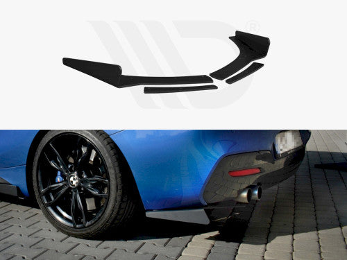 Maxton Design Rear Side Splitters for BMW 1 Series F20/F21 LCI Facelift 2015-2019 (M-Power/M Sport) Rear Spats Bumper Extensions