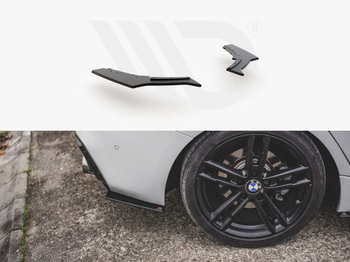 Maxton Design Black Racing Durability Rear Side Splitters V3 BMW 1 F20 M140I (2017-2019)