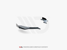 Load image into Gallery viewer, Maxton Design Racing Durability Rear Side Splitters V3 with Gloss Flaps for BMW 1 Series F20 M140i (2017-2019) - Black 10mm ABS Rear Bumper Extensions
