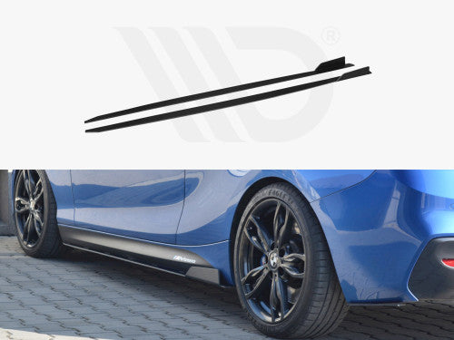 Maxton Design Racing Side Skirts Diffusers/Extensions for BMW 1 Series F21 3-Door M135i/M140i M Sport (M-Pack) 2011-2019