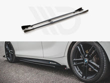 Load image into Gallery viewer, Maxton Design Black + Gloss Flaps Racing Durability Side Skirts Diffusers V2 (+Flaps) BMW 1 F20 M135I / M140I / M-Pack (2011-2019)
