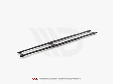 Load image into Gallery viewer, Maxton Design Black + Gloss Flaps Racing Durability Side Skirts Diffusers V2 (+Flaps) BMW 1 F20 M135I / M140I / M-Pack (2011-2019)
