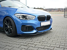 Load image into Gallery viewer, Maxton Design Gloss Black Front Splitter V.1 BMW 1 F20/F21 M-Power Facelift (2015-2019)
