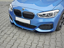 Load image into Gallery viewer, Maxton Design Gloss Black Front Splitter V.1 BMW 1 F20/F21 M-Power Facelift (2015-2019)
