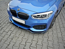 Load image into Gallery viewer, Maxton Design Gloss Black Front Splitter V.2 BMW 1 F20/F21 M-Power Facelift (2015-2019)
