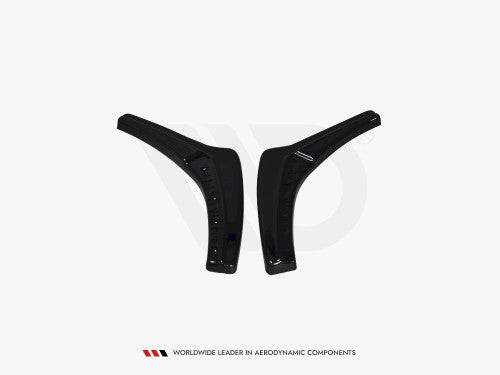 Maxton Design Rear Side Splitters V2 Gloss Black for BMW 1 Series F20 F21 LCI (2015-2019) M Sport/M Power | Rear Spats Pair | ABS Aero Styling