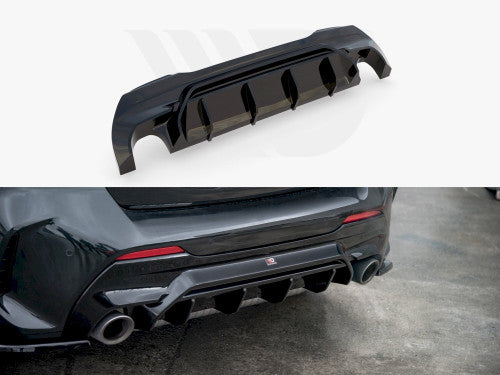 Maxton Design Rear Diffuser/Valance V1 Gloss Black for BMW M135i F40 & 1 Series M Sport F40 (2019+)