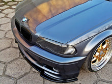Load image into Gallery viewer, Maxton Design Gloss Black Front Splitter / Front Lip for BMW 3 Series E46 Coupe (1999-2003) M Pack / M Sport Front Bumper
