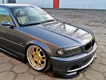 Load image into Gallery viewer, Maxton Design Gloss Black Front Splitter / Front Lip for BMW 3 Series E46 Coupe (1999-2003) M Pack / M Sport Front Bumper
