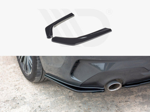 Maxton Design Gloss Black Rear Side Splitters (Rear Spats) for BMW 3 Series G20 M Sport Saloon 2019-2022