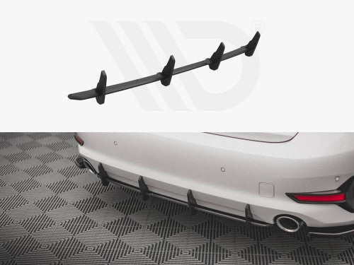 Maxton Design Street Pro Rear Bumper Diffuser for BMW 3 Series G20 Saloon (2018+) - Matte Black or Matte Black with Red Core