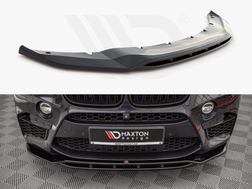 Maxton Design Front Splitter V.2 Gloss Black ABS – BMW X5 M X5M (F85) 2014-2018 Front Lip / Front Bumper Lip Spoiler