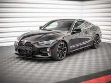 Load image into Gallery viewer, Maxton Design Street Pro Front Splitter Front Lip Spoiler for BMW 4 Series G22 M Sport / M Pack (2020+) - Black
