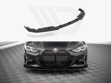 Load image into Gallery viewer, Maxton Design Street Pro Front Splitter with Gloss Flaps for BMW 4 Series G22 Coupe M Sport/M Pack (2020+) – 10mm ABS Black Front Lip Spoiler

