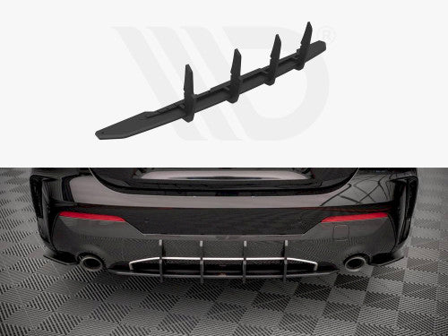 Maxton Design Street Pro Rear Diffuser Black for BMW 4 Series G22 M Sport M-Pack Coupe (2020+)