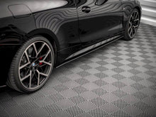 Load image into Gallery viewer, Maxton Design Street Pro Side Skirt Extensions Diffusers for BMW 4 Series G22 M Sport (M Pack) 2020+ - Matte Black 10mm ABS - Pair
