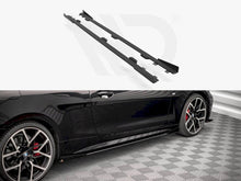 Load image into Gallery viewer, Maxton Design Street Pro Side Skirt Diffusers/Extensions with Gloss Flaps - Black - BMW 4 Series (G22) M Sport/M Pack 2020+

