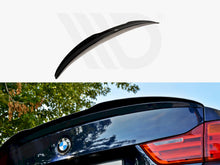 Load image into Gallery viewer, Maxton Design Gloss Black Spoiler Cap Rear Lip Extension for BMW 4 Series F32 Coupe 2013-2016 – Fits Genuine M Performance Spoiler (Part No. 51192354500)
