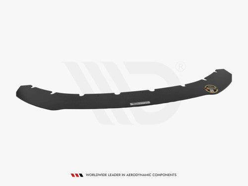 Maxton Design Front Racing Splitter V.2 for BMW 4 Series F32 Coupe M Sport/M Performance 2013-2016 - Front Bumper Lip Spoiler with Tie Bars - ABS Black