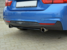 Load image into Gallery viewer, Maxton Design Central Rear Splitter Gloss Black (No Vertical Bars) for BMW 4 Series F32 Coupe M Sport 2013–2016 | ABS Rear Diffuser/Lip

