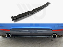 Load image into Gallery viewer, Maxton Design Gloss Black ABS Central Rear Splitter with Vertical Bars for BMW 4 Series F32 M Sport 2013-2016 - Rear Diffuser/Valance

