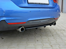 Load image into Gallery viewer, Maxton Design Gloss Black ABS Central Rear Splitter with Vertical Bars for BMW 4 Series F32 M Sport 2013-2016 - Rear Diffuser/Valance
