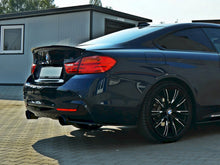 Load image into Gallery viewer, Maxton Design Gloss Black Rear Side Splitters (Rear Spats) for BMW 4 Series F32 Coupe M Sport 2013-2016 - ABS Pair
