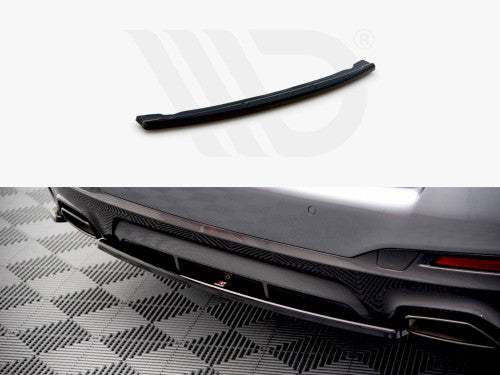Maxton Design Gloss Black Central Rear Splitter for BMW 5 Series G30 LCI (Facelift) M Sport/M Pack 2020-on | Diffuser Style ABS