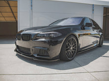 Load image into Gallery viewer, Maxton Design V4 Gloss Black Front Splitter Lip Spoiler for BMW 5 Series F10 F11 M Sport M-Pack (2011-2017)
