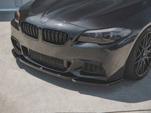 Load image into Gallery viewer, Maxton Design V4 Gloss Black Front Splitter Lip Spoiler for BMW 5 Series F10 F11 M Sport M-Pack (2011-2017)
