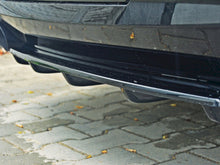 Load image into Gallery viewer, Maxton Design Gloss Black Central Rear Diffuser/Splitter for BMW 5 Series F11 Touring Estate (2011+) M Sport/M-Pack - Fits Quad Exhaust (Two Double Tips)
