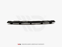 Load image into Gallery viewer, Maxton Design Gloss Black Central Rear Diffuser/Splitter for BMW 5 Series F11 Touring Estate (2011+) M Sport/M-Pack - Fits Quad Exhaust (Two Double Tips)
