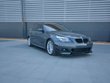 Load image into Gallery viewer, Maxton Design Gloss Black Front Splitter / Front Lip for BMW 5 Series E60/E61 M Sport (M-Pack) 2003-2010 – ABS Front Bumper Lip Spoiler
