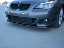 Load image into Gallery viewer, Maxton Design Gloss Black Front Splitter / Front Lip for BMW 5 Series E60/E61 M Sport (M-Pack) 2003-2010 – ABS Front Bumper Lip Spoiler
