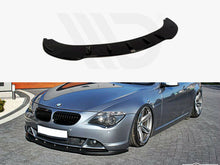 Load image into Gallery viewer, Maxton Design Gloss Black Front Splitter V.1 for BMW 6 Series E63 E64 (2003-2007) Pre-Facelift Pre-LCI, Front Bumper Lip Spoiler for Standard Bumper Models, Coupe &amp; Convertible, ABS
