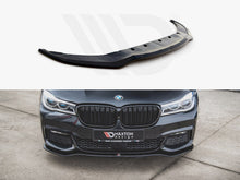 Load image into Gallery viewer, Maxton Design V1 Gloss Black Front Splitter / Bumper Lip Spoiler for BMW 7 Series G11 M Sport (M-Pack) 2015-2018
